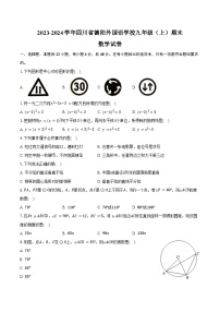 2023-2024学年四川省德阳外国语学校九年级(上)期末数学试卷(含答案)