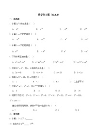 数学华东师大版（2024）2 幂的乘方课时练习
