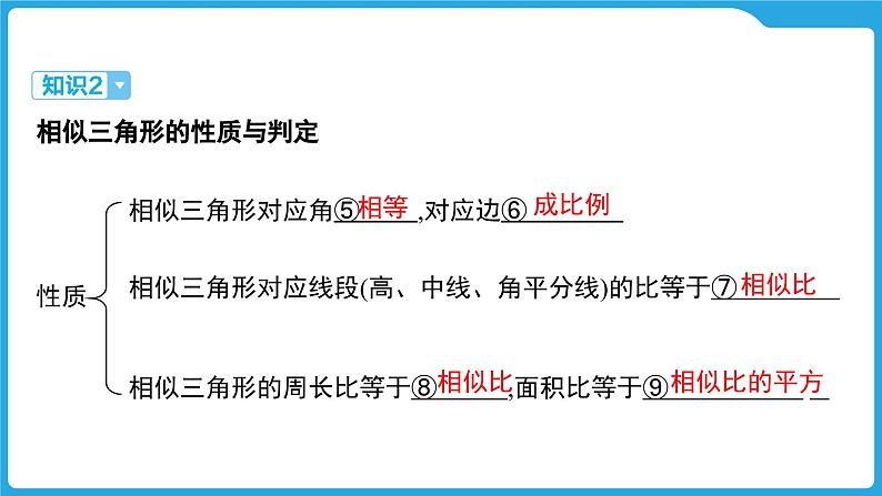 2025年中考数学一轮教材复习-第四章 三角形 相似三角形(含位似)课件第6页