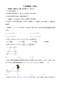 浙江省杭州市采荷中学2024—2025学年上学期九年级数学12月月考试卷