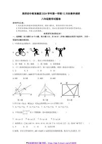 2024～2025学年浙江省杭州市萧山区高桥初级中学12月八年级(上)数学试卷(含)