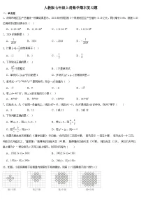 2023—2024学年人教版数学七年级上册期末复习题