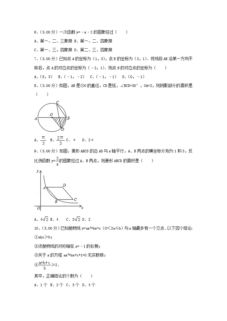 辽宁省抚顺市2024年中考数学模拟汇编试题(含解析)第2页