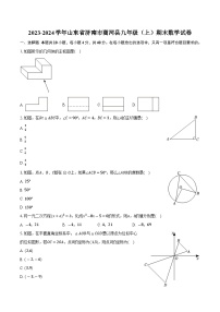 山东省济南市商河县2024届九年级上学期期末考试数学试卷(含答案)