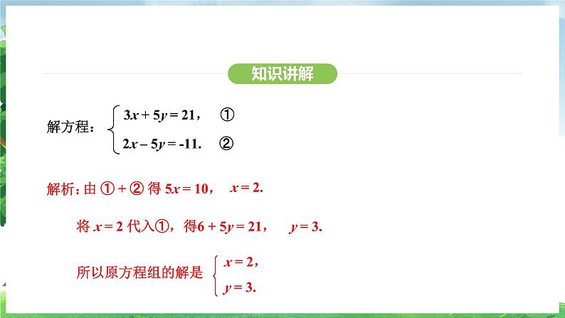 10.2.2 加减消元法(课件)2024—2025学年人教版(2024)数学七年级下册第7页