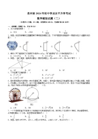 贵州省2024届九年级下学期中考模拟考试（二）数学试卷(含答案)