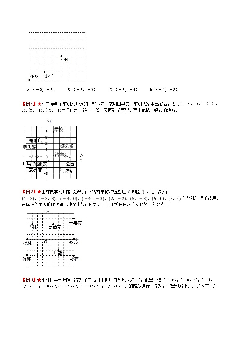 苏科版数学八上同步讲练专题5.2 平面直角坐标系(原卷版)第2页