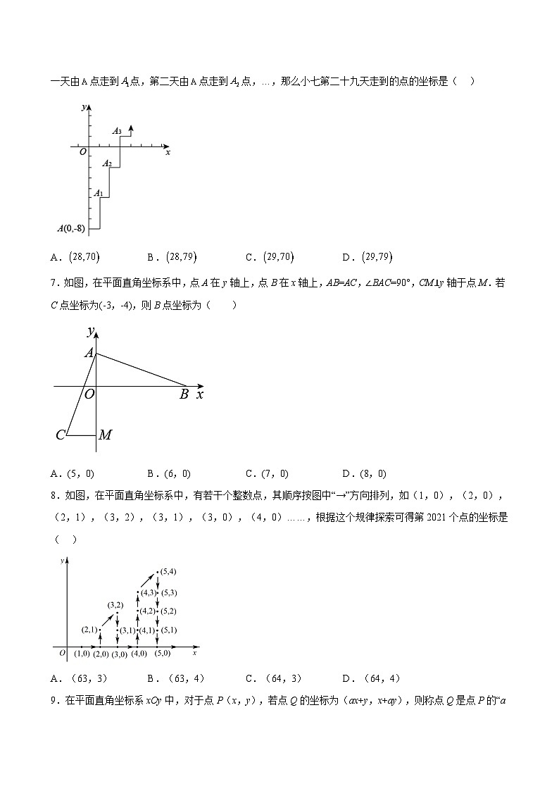 苏科版数学八上同步讲练第5章 平面直角坐标系 章末复习检测卷(原卷版)第2页
