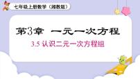 初中数学3.5 认识二元一次方程组优秀课件ppt