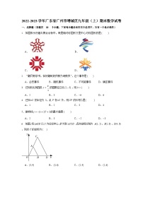 2022-2023学年广东省广州市增城区九年级（上）期末数学试卷（含答案）
