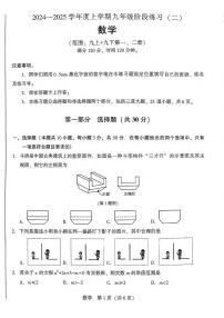 辽宁省沈阳私立联考2024-2025学年上学期12月考九年级数学试题