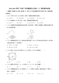 2023-2024学年广东省广州市番禺区九年级（上）期末数学试卷（含答案）