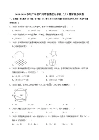 2023-2024学年广东省广州市番禺区九年级（上）期末数学试卷（含答案）