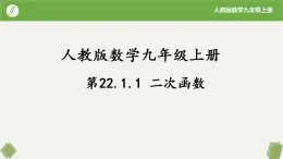 人教版数学九年级上册同步课件22.1.1二次函数