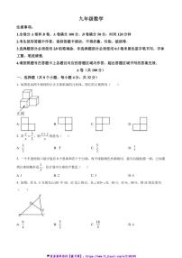 2024～2025学年四川省成都市第十二中学(四川大学附属中学)12月月考九年级(上)数学试卷(含简要答案)