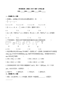 2024--2025学年人教版七年级数学上册 期末测试卷（含详解）
