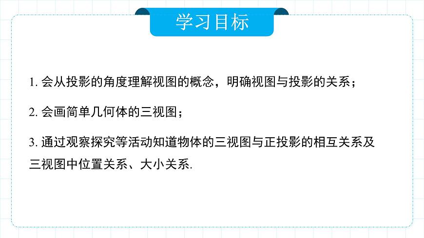 人教版九年級下冊數(shù)學(xué)       29.2.1三視圖（第一課時）    課件第2頁