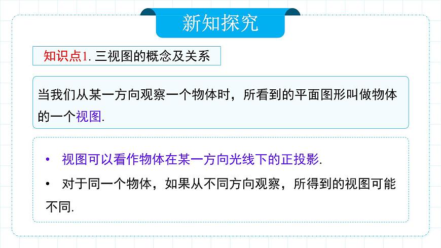 人教版九年級下冊數(shù)學(xué)       29.2.1三視圖（第一課時）    課件第5頁