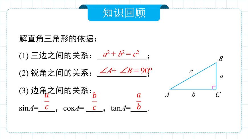 人教版九年級下冊數(shù)學     28.2.2 應(yīng)用舉例   課件第3頁