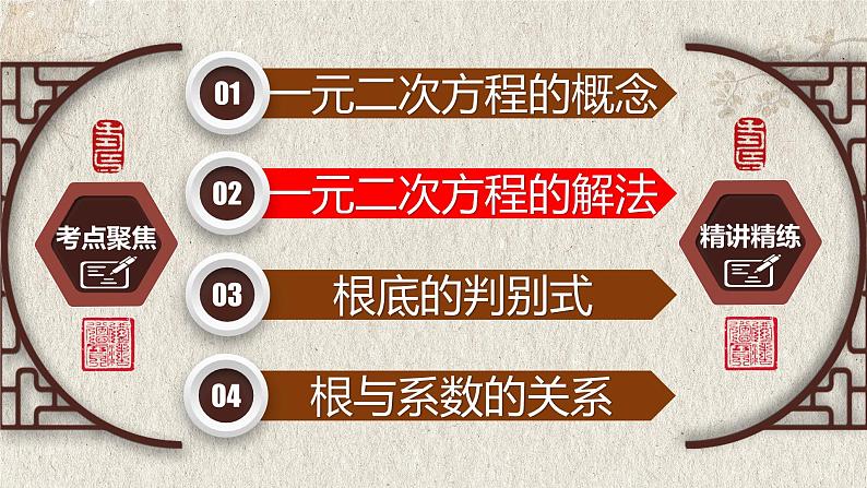 中考数学一轮复习讲练课件专题2.2 一元二次方程(含答案)第6页
