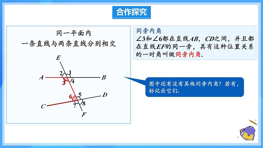 7.1.3 兩條直線被第三條直線所截（教學(xué)課件）第7頁