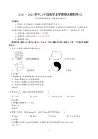 2024~2025学年八年级上学期数学期末模拟卷（人教版）