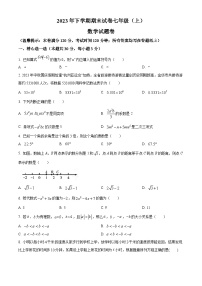 浙江省金华市东阳市2023-2024学年七年级上学期期末数学试题