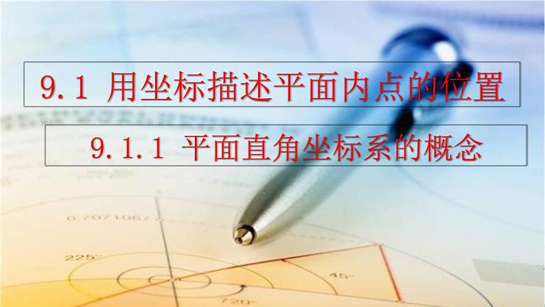 人教版(2024)七年级数学(下)课件 9.1.1 平面直角坐标系的概念第1页