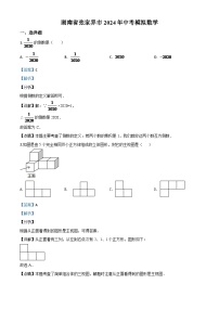 湖南省张家界市 2024年中考模拟数学试题（解析版）