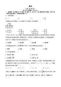 四川省成都市2024年中考模拟数学试题（原卷版）(1)
