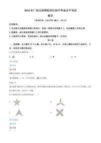 广西北部湾经济区2024年中考模拟数学试题(解析版)