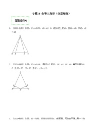 2025年中考数学一轮复习分层精练专题18 全等三角形（2份，原卷版+解析版）