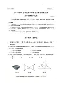 广东省深圳市南山区2024-2025学年九年级上册期末考试 数学试卷（含答案）