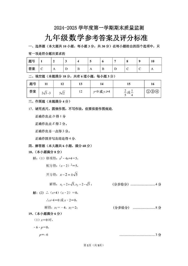 答案第1页