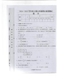 河南省驻马店上蔡县2024-2025学年上学期七年级期末素质测试数学试卷