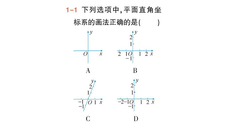 初中数学新人教版七年级下册9.1.1 平面直角坐标系的概念作业课件2025春第4页