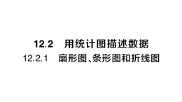 初中数学新人教版七年级下册12.2.1 扇形图、条形图和折线图作业课件2025春