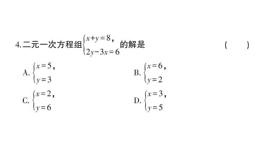 初中數(shù)學(xué)新人教版七年級下冊第十章 二元一次方程組綜合訓(xùn)練作業(yè)課件2025春第4頁