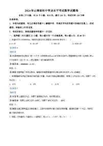 2024年云南省中考数学模拟试卷（解析版）