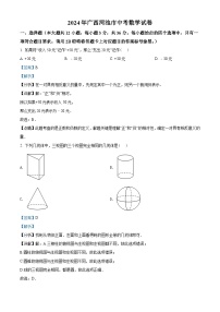 2024年广西河池市中考数学模拟试卷(解析版)