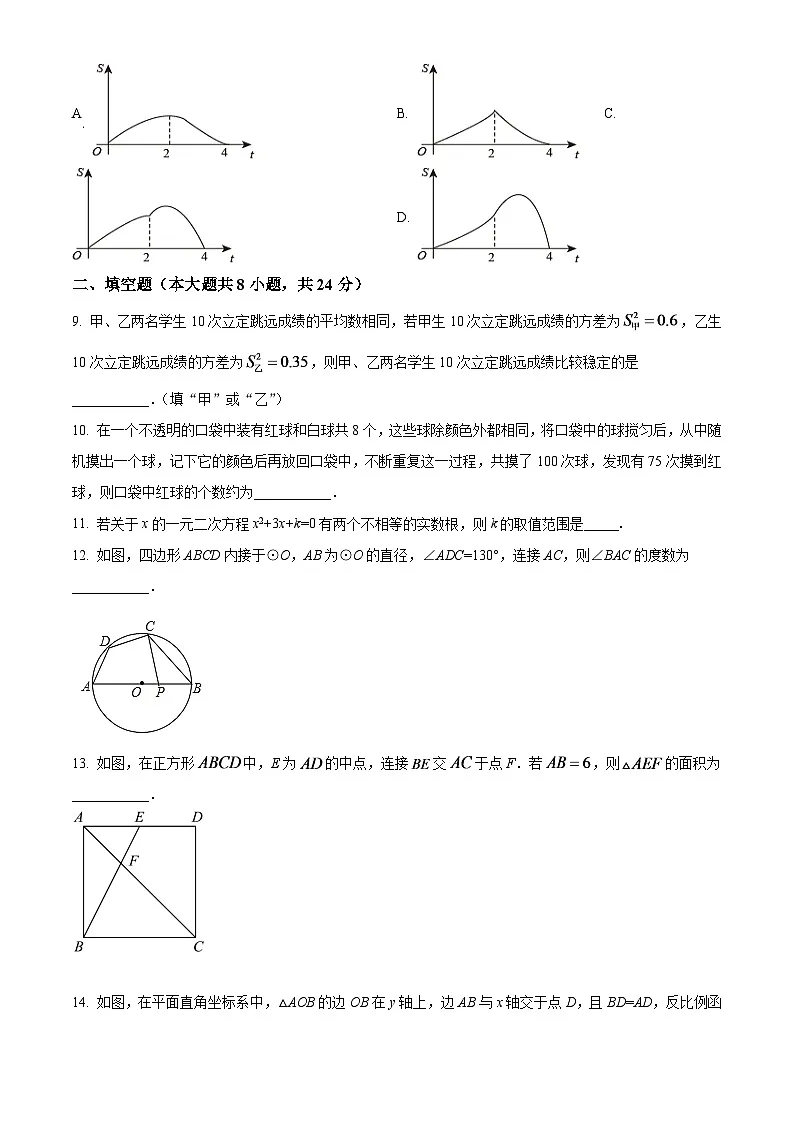 2024年辽宁省锦州市中考数学模拟试卷(原卷版)第3页