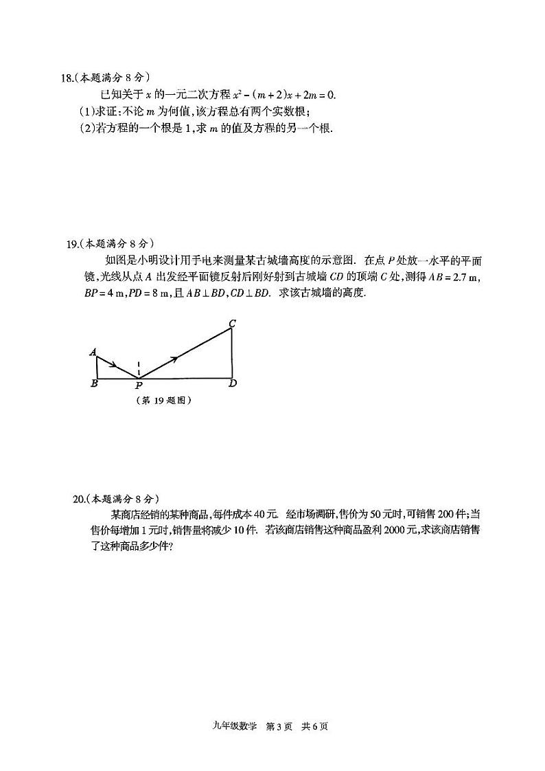 江苏省泰州市靖江市2024-2025学年八年级上学期1月期末考试数学试题第3页