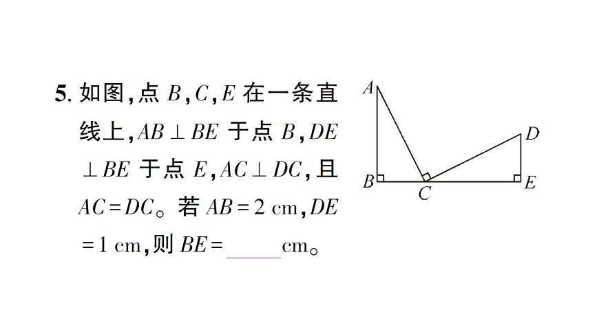 初中數(shù)學(xué)新北師大版七年級(jí)下冊(cè)第四章3 第四課時(shí) 全等三角形性質(zhì)與判定的綜合作業(yè)課件2025春第6頁