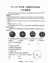 河南省濮阳市2024-2025学年九年级上学期期末数学试卷及答案