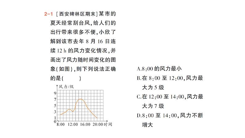 初中数学新北师大版七年级下册第六章4用图象表示变量之间的关系作业课件2025年春第8页