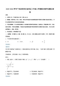 2023-2024学年广东省深圳市盐田区八年级上学期期末数学试题及答案