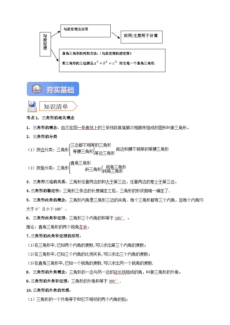 2025年中考数学一轮复习学案:4.2 三角形 (教师版) 第2页