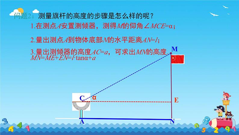 1.6 利用三角函数测高 课件北师大版九年级数学下册第7页