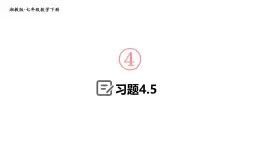 初中数学新湘教版七年级下册4.5习题教学课件2025春