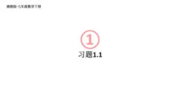 初中数学新湘教版七年级下册1.1习题教学课件2025春